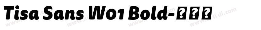 Tisa Sans W01 Bold字体转换